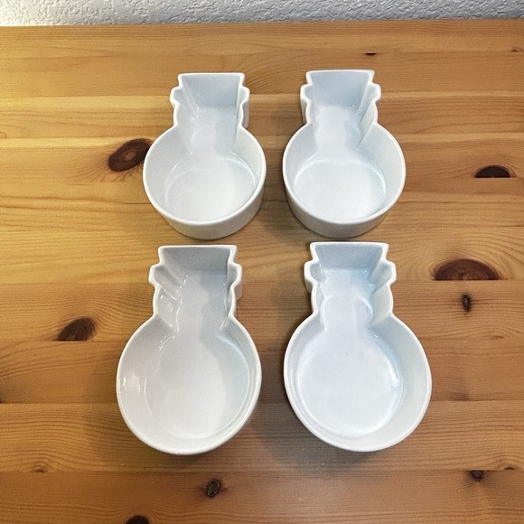 Cordon Bleu for Crate & Barrel Snowman Small Baking Dish Mold ChristmasNWT
